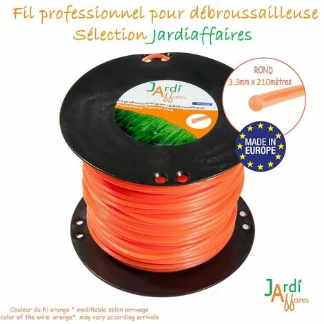 JARDIAFFAIRES Bobine De Fil Professionnel Pour Débroussailleuse Rond 3.3mm X 210 Mètres 5 JARDIAFFAIRES Bobine De Fil Professionnel Pour Débroussailleuse Rond 3.3mm X 210 Mètres – Image 3
