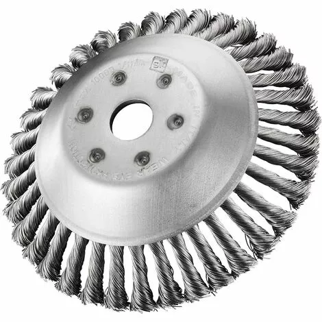 AOUGO Brosse à Mauvaises Herbes Débroussailleuse Coupeur Tête Pour Débroussailleuse Brosse Ronde Pour Débroussailleuse (6"(25 Mm X 150 Mm)) 5 AOUGO Brosse à Mauvaises Herbes Débroussailleuse Coupeur Tête Pour Débroussailleuse Brosse Ronde Pour Débroussailleuse (6"(25 Mm X 150 Mm)) – Image 3