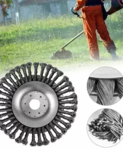 AOUGO Brosse à Mauvaises Herbes Débroussailleuse Coupeur Tête Pour Débroussailleuse Brosse Ronde Pour Débroussailleuse (6"(25 Mm X 150 Mm)) 10 AOUGO Brosse à Mauvaises Herbes Débroussailleuse Coupeur Tête Pour Débroussailleuse Brosse Ronde Pour Débroussailleuse (6"(25 Mm X 150 Mm)) -Débroussailleuse Soldes Magasin 59992063 4
