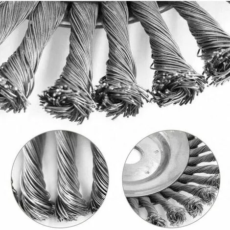 AOUGO Brosse à Mauvaises Herbes Débroussailleuse Coupeur Tête Pour Débroussailleuse Brosse Ronde Pour Débroussailleuse (6"(25 Mm X 150 Mm)) 7 AOUGO Brosse à Mauvaises Herbes Débroussailleuse Coupeur Tête Pour Débroussailleuse Brosse Ronde Pour Débroussailleuse (6"(25 Mm X 150 Mm)) – Image 5