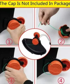 DENUOTOP Fil Ligne De Bobine D'alimentation Automatique De Remplacement Pour Coupe-bordure SF-080 De 20 Pieds 0,080 Pouce Compatible Avec Pour Black Et Decker GH3000 LST540 GH3000R SF-080-BKP Coupe-bordure (paquet De 6) -Débroussailleuse Soldes Magasin 60007909 5