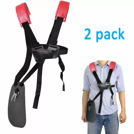 MINKUROW Lot De 2 Sangles D'épaule Réglables Pour Tondeuse à Gazon Avec Ceinture En Nylon Durable Pour Jardinage Ou Débroussailleuse Pour La Série KM, STIHL FS (rouge Foncé) 4 MINKUROW Lot De 2 Sangles D'épaule Réglables Pour Tondeuse à Gazon Avec Ceinture En Nylon Durable Pour Jardinage Ou Débroussailleuse Pour La Série KM, STIHL FS (rouge Foncé) – Image 2