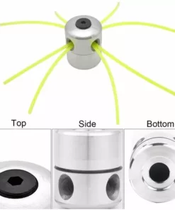 MINKUROW Tête De Ligne En Aluminium Tête De Tondeuse Tête De Tondeuse à Gazon Bobine Ligne En Nylon Pour Kit De Coupe-Herbe Débroussailleuse à Essence Avec 1 Tête De Ligne + 8 Lignes -Débroussailleuse Soldes Magasin 60016447 3