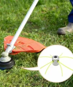 MINKUROW Tête De Ligne En Aluminium Tête De Tondeuse Tête De Tondeuse à Gazon Bobine Ligne En Nylon Pour Kit De Coupe-Herbe Débroussailleuse à Essence Avec 1 Tête De Ligne + 8 Lignes -Débroussailleuse Soldes Magasin 60016447 5