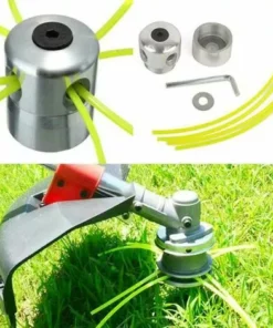 NAXUNNN Tête De Coupe Avec 4 Fils, 1 Clé Hexagonale Et 2 Rondelles 9 NAXUNNN Tête De Coupe Avec 4 Fils, 1 Clé Hexagonale Et 2 Rondelles -Débroussailleuse Soldes Magasin 60504423 4