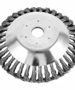 PREMIER 150mm Noué Fer Solide Acier Fil Effilée Tête De Débroussailleuse Pour Tondeuse à Gazon - Jardin Et Weed Weedin