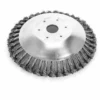 FONTAINEBLEAU Brosse à Mauvaise Herbes, Tête Débroussailleuse Tondeuse à Gazon Brosse 200 X 25 Mm D'alésage. Brosse En Acier Fils Entrelacés,une Pièce，Fonepro -Débroussailleuse Soldes Magasin 60568212 1