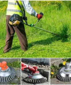 FONTAINEBLEAU Brosse à Mauvaise Herbes, Tête Débroussailleuse Tondeuse à Gazon Brosse 200 X 25 Mm D'alésage. Brosse En Acier Fils Entrelacés,une Pièce,Fonepro 11 FONTAINEBLEAU Brosse à Mauvaise Herbes, Tête Débroussailleuse Tondeuse à Gazon Brosse 200 X 25 Mm D'alésage. Brosse En Acier Fils Entrelacés,une Pièce,Fonepro -Débroussailleuse Soldes Magasin 60568212 5