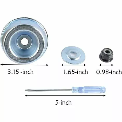 MACARON Lame De Débroussailleuse Avec Kit D'entretien D'accessoire D'adaptateur De Lame De Tondeuse à Gazon De Machine De Jardinage Pour Mauvaises Herbes Fraîches Et Tondeuse LO-Ron 4 MACARON Lame De Débroussailleuse Avec Kit D'entretien D'accessoire D'adaptateur De Lame De Tondeuse à Gazon De Machine De Jardinage Pour Mauvaises Herbes Fraîches Et Tondeuse LO-Ron – Image 2