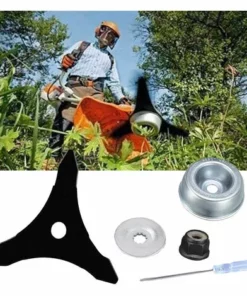 MACARON Lame De Débroussailleuse Avec Kit D'entretien D'accessoire D'adaptateur De Lame De Tondeuse à Gazon De Machine De Jardinage Pour Mauvaises Herbes Fraîches Et Tondeuse LO-Ron 11 MACARON Lame De Débroussailleuse Avec Kit D'entretien D'accessoire D'adaptateur De Lame De Tondeuse à Gazon De Machine De Jardinage Pour Mauvaises Herbes Fraîches Et Tondeuse LO-Ron -Débroussailleuse Soldes Magasin 60657035 5