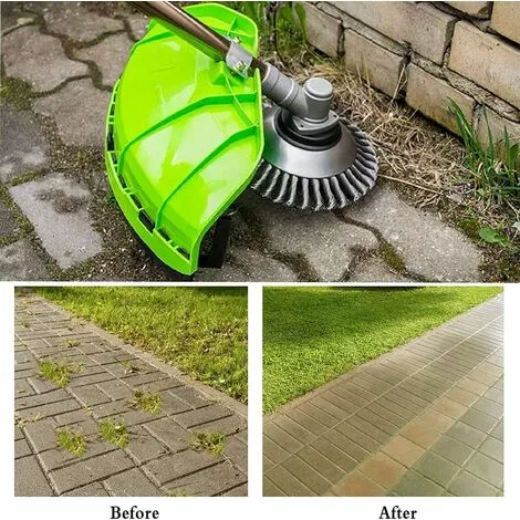 JOORRT Tête Brosse Désherbage 6 Pouces Métallique, Brosse Débroussailleuse De Mauvaises Herbes, Brosse à Désherber Ronde Pour Jardin Rue Agriculture(150 X 25,4mm) 6 JOORRT Tête Brosse Désherbage 6 Pouces Métallique, Brosse Débroussailleuse De Mauvaises Herbes, Brosse à Désherber Ronde Pour Jardin Rue Agriculture(150 X 25,4mm) – Image 4