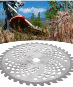 DECKON Lame De Débroussailleuse, Accessoire De Remplacement De Lame De Coupe De Lame De Coupe-Herbe En Acier Au Manganèse 40T En Acier Au Manganèse Pour La Plupart Des Débroussailleuses Essence -Débroussailleuse Soldes Magasin 60684375 5