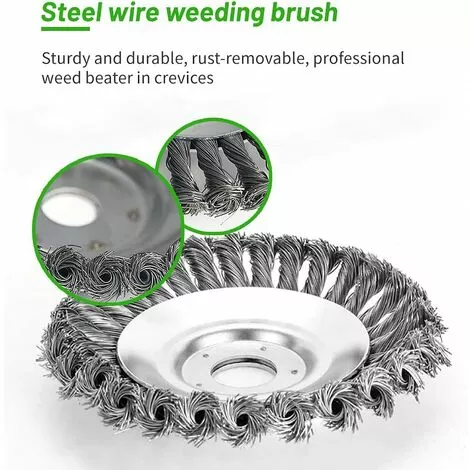 BENOBBY KIDS Brosse De Débroussailleuse, Tête De Brosse De Désherbage, Brosse De Désherbage De Débroussailleuse, Brosse De Désherbage Métallique, Environ 6 Pouces, Accessoires De Tondeuse à Gazon 4 BENOBBY KIDS Brosse De Débroussailleuse, Tête De Brosse De Désherbage, Brosse De Désherbage De Débroussailleuse, Brosse De Désherbage Métallique, Environ 6 Pouces, Accessoires De Tondeuse à Gazon – Image 2