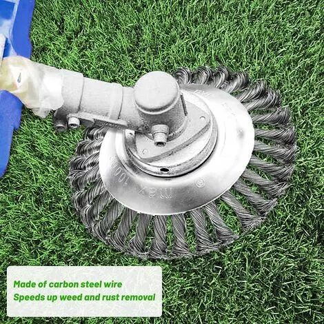 BENOBBY KIDS Brosse De Débroussailleuse, Tête De Brosse De Désherbage, Brosse De Désherbage De Débroussailleuse, Brosse De Désherbage Métallique, Environ 6 Pouces, Accessoires De Tondeuse à Gazon 7 BENOBBY KIDS Brosse De Débroussailleuse, Tête De Brosse De Désherbage, Brosse De Désherbage De Débroussailleuse, Brosse De Désherbage Métallique, Environ 6 Pouces, Accessoires De Tondeuse à Gazon – Image 5