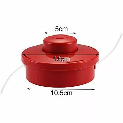 DECKON PC Universel 2 Ligne Bosse En Plastique Strimmer Tête Tondeuses À Gazon Cutter Rouge 5 DECKON PC Universel 2 Ligne Bosse En Plastique Strimmer Tête Tondeuses À Gazon Cutter Rouge – Image 3