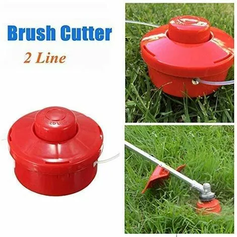 DECKON PC Universel 2 Ligne Bosse En Plastique Strimmer Tête Tondeuses À Gazon Cutter Rouge 6 DECKON PC Universel 2 Ligne Bosse En Plastique Strimmer Tête Tondeuses À Gazon Cutter Rouge – Image 4