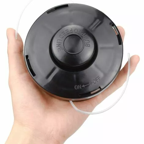 BARES Lot De 2 Tête De Débroussailleuse Universelle A6481 Nylon Bobine De Rechange De Tondeuse Débroussailleuse Tête De Coupe M10 X 1,25 Pour Débroussailleuse Thermique à Essence 6 BARES Lot De 2 Tête De Débroussailleuse Universelle A6481 Nylon Bobine De Rechange De Tondeuse Débroussailleuse Tête De Coupe M10 X 1,25 Pour Débroussailleuse Thermique à Essence – Image 4