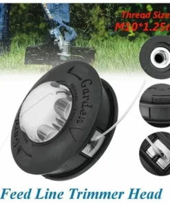 AOUGO Tête De Tondeuse à Gazon – Tête De Coupe Universelle 2 Lignes, Filetage M10, Brosse En Nylon Et Aluminium, Bobine De Tondeuse (noir) -Débroussailleuse Soldes Magasin 61233445 3