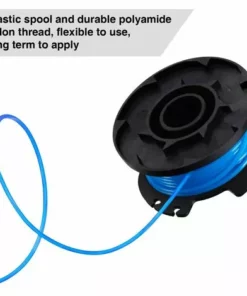 HIASDFLS 10 Pièces Ac14Rl3A Ligne De Bobine Coupe-Herbe De Rechange 11 Ft 0,065 Pouce Bobine De Corde D'Herbe Ligne De Bobine De Coupe, 2 Bobine Coupe-Bordures Compatible Avec Ryobi 18V, 24V, 40V -Débroussailleuse Soldes Magasin 61241976 4