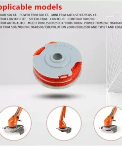 HIASDFLS Bobine De Fil De Rechange Pour Débroussailleuse Contour Mini Trim Multi Trim Power Trim Et Revolution 1,5 Mm -Débroussailleuse Soldes Magasin 61242283 4