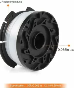 HIASDFLS Bobine De Rechange Pour Débroussailleuse Électrique Black And Decker Af-100 - 9,1 M - 6 Bobines + 1 Capuchon De Protection + 1 Ressort -Débroussailleuse Soldes Magasin 61242655 5