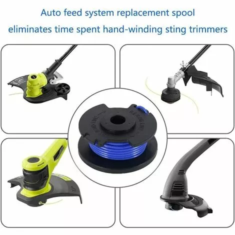HIASDFLS 8 Pièces Bobine De Rechange Pour Débroussailleuse,Compatible Avec Ryobi One + Ac14Rl3A-18V 24V 40V,Coupe-Fil Sans Fil Line 11Ft,6 Bobines + 2 Capuchons De Coupe 5 HIASDFLS 8 Pièces Bobine De Rechange Pour Débroussailleuse,Compatible Avec Ryobi One + Ac14Rl3A-18V 24V 40V,Coupe-Fil Sans Fil Line 11Ft,6 Bobines + 2 Capuchons De Coupe – Image 3