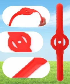 FVBJD Lot De 24 Couteaux De Débroussailleuse Rouge - Coupe-bordure En Plastique - Outil De Jardin - Lame De Rechange Pour Coupe-bordure Sans Fil (rouge) -Débroussailleuse Soldes Magasin 61286809 3