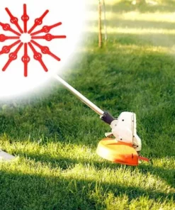 FVBJD Lot De 24 Couteaux De Débroussailleuse Rouge - Coupe-bordure En Plastique - Outil De Jardin - Lame De Rechange Pour Coupe-bordure Sans Fil (rouge) -Débroussailleuse Soldes Magasin 61286809 4