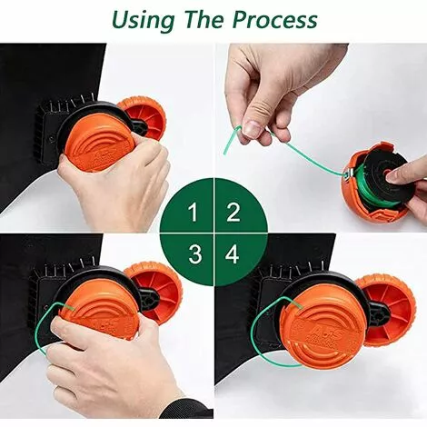 FVBJD BLACK+DECKER Bobine De Rechange SF-080 Bobine De Remplacement à Alimentation Automatique Pour Bobine De Fil Black And Decker Single Line (4pcs) 7 FVBJD BLACK+DECKER Bobine De Rechange SF-080 Bobine De Remplacement à Alimentation Automatique Pour Bobine De Fil Black And Decker Single Line (4pcs) – Image 5