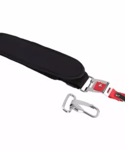 QERSTA Harnais Bretelle Réglable Avec Crochet Pour Débroussailleuse Tondeuse Coupe-Bordure Courroie Noire D'épaule Tondeuse à Gazon Durable Accessoire Débroussailleur De Trimmer