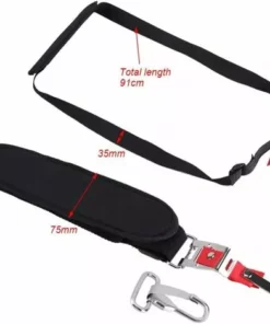 QERSTA Harnais Bretelle Réglable Avec Crochet Pour Débroussailleuse Tondeuse Coupe-Bordure Courroie Noire D'épaule Tondeuse à Gazon Durable Accessoire Débroussailleur De Trimmer -Débroussailleuse Soldes Magasin 62772397 3