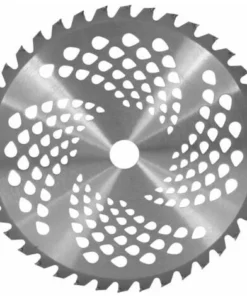 SINCèREETALI Lame De Tondeuse à Gazon, Lame Ronde En Alliage Hande En Acier Blanc à Un Mot (40 Dents)