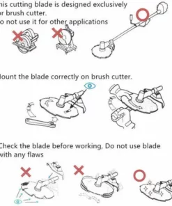 SINCèREETALI Lame De Tondeuse à Gazon, Lame Ronde En Alliage Hande En Acier Blanc à Un Mot (40 Dents) -Débroussailleuse Soldes Magasin 63519555 5