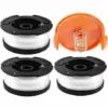 JOORRT 3 Pièces Bobine De Rechange De Tondeuse à Gazon En Nylon Bobine De Fil Debroussailleuse Avec 1 Paquet Capuchon 1 Ressort Bobines De Remplacement De Trimmer