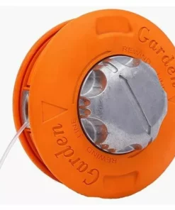 SINCèREETALI Tête De Tondeuse à Gazon - Tête De Coupe Universelle à 2 Lignes, Brosse En Nylon En Aluminium Fileté M10, Bobine De Bosse De Tondeuse (orange)