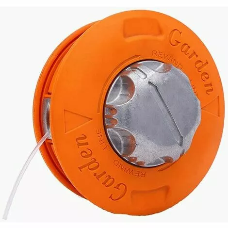 SINCèREETALI Tête De Tondeuse à Gazon - Tête De Coupe Universelle à 2 Lignes, Brosse En Nylon En Aluminium Fileté M10, Bobine De Bosse De Tondeuse (orange) 3 SINCèREETALI Tête De Tondeuse à Gazon - Tête De Coupe Universelle à 2 Lignes, Brosse En Nylon En Aluminium Fileté M10, Bobine De Bosse De Tondeuse (orange)