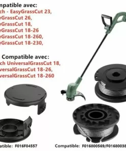 FOZIY 5 Pièces Bobines De Fil De Rechange Pour Débroussailleuse Bobine De Rechange De Tondeuse Compatible Avec ART 23SL Et ART 26SL (4pcs + 1pcs)，Fonepro -Débroussailleuse Soldes Magasin 63839536 3