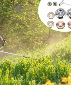 JUNJUN-9 Pièces Kit Ecrou Tete Debroussailleuse,Lame En Métal De Vitesses Universelle De Tondeuse,Débroussailleuse En Métal Accessoires,Pour Sylviculture Débroussailleuse Jardin Tondeuse à Gazon -Débroussailleuse Soldes Magasin 63873735 5