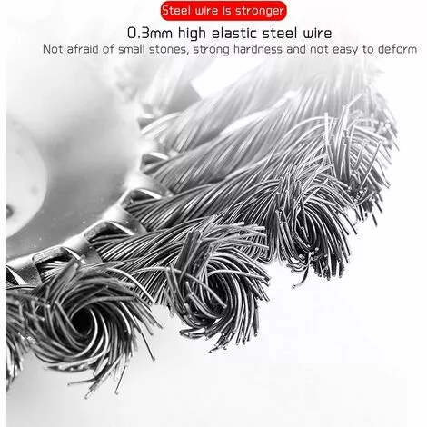 GroupM 6 Pouces 150mm Brosse De Désherbage Bol Type Torsion Fil Roue Pelouse Jardin Outils Agricoles Débroussailleuse 5 GroupM 6 Pouces 150mm Brosse De Désherbage Bol Type Torsion Fil Roue Pelouse Jardin Outils Agricoles Débroussailleuse – Image 3