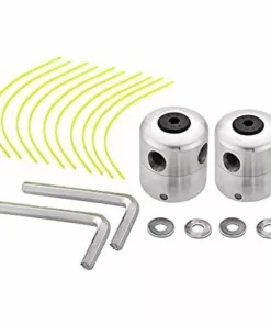 Lot De 2 Têtes De Débroussailleuse Universelles En Aluminium - Tête Double Fil - Bobine De Fil En Nylon - Accessoire Pour Débroussailleuse Gdrhvfd