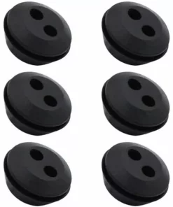 ARC-EN-CIéL Lot De 6 Bouchon De Tuyau De Carburant Joint De Réservoir Caoutchouc 2 Trous Passe Durite Passe Durite Reservoir Debroussailleuse Accessoires -Arcenciél