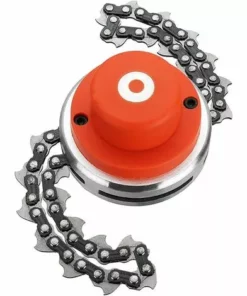 CARILLONSàVENT Dual Scratch Tête En Acier Universel Tête En Nylon Ligne De Jardinage Outils De Jardinage Weed Brush Cutter Jardin Pièces Petit Trimmer Pour La Tondeuse à Gazon (Color : Chain Blade) Carivent