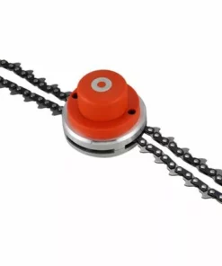 CARILLONSàVENT Dual Scratch Tête En Acier Universel Tête En Nylon Ligne De Jardinage Outils De Jardinage Weed Brush Cutter Jardin Pièces Petit Trimmer Pour La Tondeuse à Gazon (Color : Chain Blade) Carivent -Débroussailleuse Soldes Magasin 64138622 4