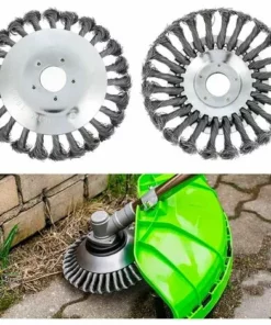 CARILLONSàVENT Tête De Débroussailleuse Conique En Fil De Fer Noué Pour Tondeuse à Gazon - Plateau De Désherbage En Métal Pour Débroussailleuse ((Diamètre Extérieur200mm, Trou Intérieur 25mm)) Carivent -Débroussailleuse Soldes Magasin 64140327 4