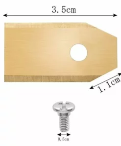 CARILLONSàVENT 45 X Lames De Couteau (3g-0.75mm) Avec 45 Vis, (Or) Carivent -Débroussailleuse Soldes Magasin 64141138 3