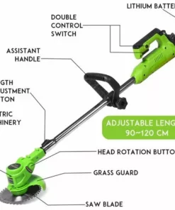 HAZEL Coupe-bordures électrique 24V 450W Débroussailleuse Tondeuse à Batterie Avec 2 Batteries -Débroussailleuse Soldes Magasin 64198879 2