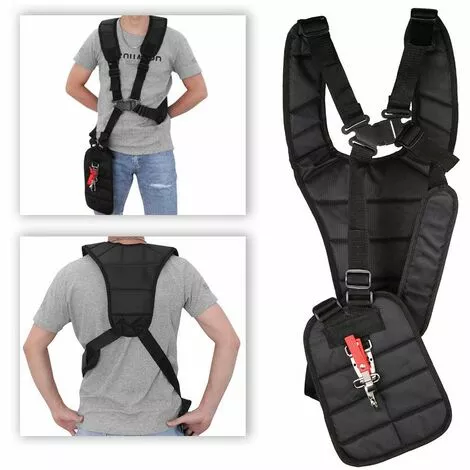 ENLENK Ceinture Coupe-Bordures Noire Confort Double Bandoulière En Nylon Réglable Accessoires Pour Débroussailleuses Noir 11 X 4,7 X 3,6 Pouces 5 ENLENK Ceinture Coupe-Bordures Noire Confort Double Bandoulière En Nylon Réglable Accessoires Pour Débroussailleuses Noir 11 X 4,7 X 3,6 Pouces – Image 3