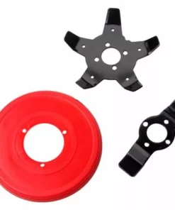 HABIENTôT Aluminium Fils Tête Coupe-bordure Tête Double Fil Bobine Tête Fil Nylon Pour Débroussailleuse à Essence Tondeuse à Gazon Rouge，Oi-FRIS