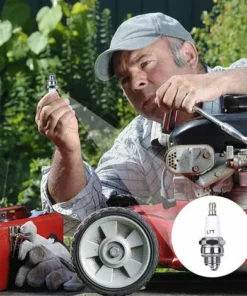 HEGUYEY Lot De 10 Bougie D'allumage L7T Bougie Tronconneuse Débroussailleuse Tondeuse Pour Moteur à Deux Temps Taille Haie Débroussailleuse -Débroussailleuse Soldes Magasin 64680253 4