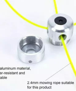 JOORRT Te De Coupeherbe En Aluminium ;te De ;broussailleuse Universelle Te De Coupe Bobine Avec 4 Nylon Ligne Coupe Bordure Te Double Fil Bobine -Débroussailleuse Soldes Magasin 64704043 3